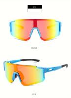 Gafas de Moda para Ciclismo Unisex a Prueba de Viento - Ligero, Ajuste Cómodo con Diseño Antideslizante, Gafas Deportivas Reflectantes Arcoíris para Hombres y Mujeres, Montura Duradera de PC y Lentes AC para Actividades al Aire Libre, Accesorios de - details 14