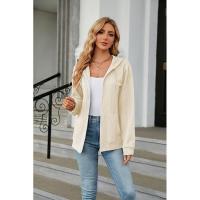 Sudadera con capucha y cremallera cerrada para mujer - details 7