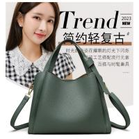 Cuero suave bolso de las mujeres bolso cesta de verduras de las mujeres bolso de hombro de alta gama crossbody atmósfera versátil cubo hombro - details 2