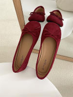 Cabeza redonda boca poco profunda solo zapatos nuevo retro suela suave Doudou zapatos casual fondo plano un pedal ladyshoes - details 24