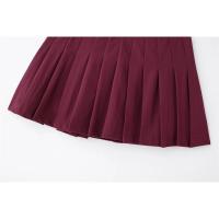 Falda corta plisada vintage casual con cremallera - details 8
