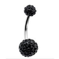 Piercings para el cuerpo de 2 piezas, joyería de acero con diamantes de imitación para el ombligo, anillo de barra, lentejuelas, Piercing para el cuerpo - details 7