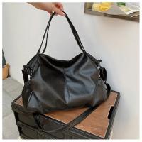 Bolso De Hombro Negro Grande Para Mujer, Bolso De Compras Grande, Bolso Cruzado De Cuero Suave De Alta Calidad Y Color Sólido, Bolso De Viaje Para Mujer - details 20