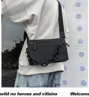 Nuevos bolsos para hombres y mujeres, bolsos de cadena personalizados de moda, bolsos de mensajero de hombro neutros y versátiles de moda, bolsos cuadrados pequeños. - details 13