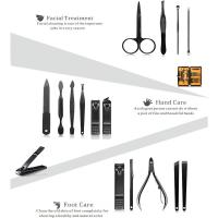 Scttomon Kit de Peluquería Profesional Juego de 15 Piezas de Acero Inoxidable para Manicura y Pedicura Limpiador de Cutículas con Bonita - details 3