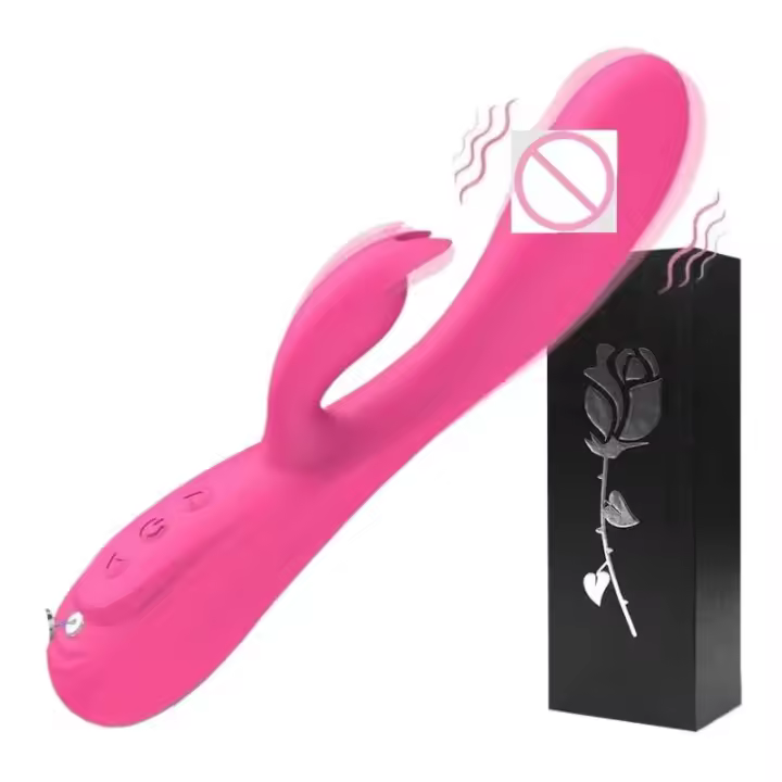 Embalaje privado SEXY Dual Rabbit Vibrator Sex Toy 3in1 Dildo 7 Vibradores de vibración G-Spot Clitoris Estimulador Dildos silenciosos Juguetes para adultos para 18+ - 1