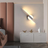 Goeco Lámpara de Pared LED Moderna 16W con Aplique para Interior en Color Blanco Material Aluminio y Silicona para Salón Dormitorio Escalera - details 9
