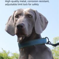 Collar de perro reflectante con correas elásticas, Collar ajustable sin tirones para mascotas para perros medianos y grandes, hebilla de liberación rápida resistente - details 7