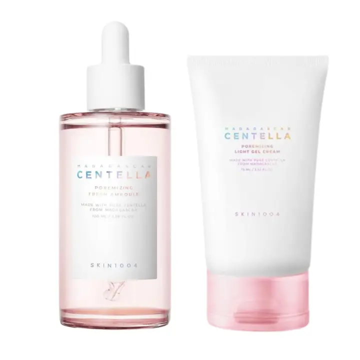 SKIN1004 Pack de ampolla Fresh Madagascar Sparkle de 100 ml y crema de gel espumoso ligero de 75 ml - 1
