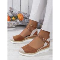 Sandalias de tacón de cuña para mujer, zapatos de verano - details 3