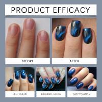 Esmalte de Uñas Azul Negro Duración Larga, Secado Rápido, Suave al Agua Arte de Uñas de Belleza - details 5