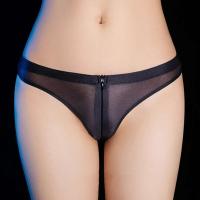 Ropa interior sexy para mujer, brillante y aceitosa con cremallera, ropa interior transparente sin costuras - details 8
