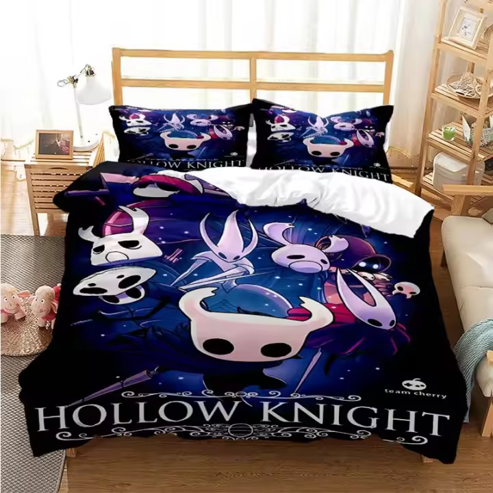 Juego de Ropa de Cama de Moda Hollow Knight Funda de Edredón de Impresión Digital - 1