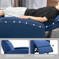 Silla de Relax Rebanable Manual Alta Comodidad en Sillón para Dormitorio y Oficina Carga de 150kg - details 23