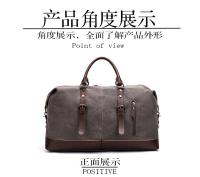 Bolsas de viaje de cuero de lona originales para hombres, bolsa de equipaje de mano, bolsa de lona, bolso de viaje grande, bolsa de fin de semana, envío directo - details 12