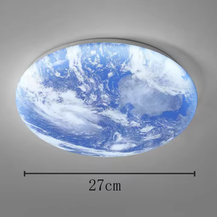 Lámpara de techo de tierra Azul, accesorio de iluminación de montaje empotrado para habitación de niños, dormitorio, pasillo, balcón - 1