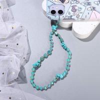 Cadena de grava para teléfono móvil, cuerda antipérdida, cadena de cuentas con letras, correa para teléfono móvil, cordón de cuentas de piedra de cristal, cordón para teléfono móvil - details 7