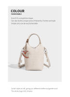 Bolso tejido de moda, bolso cubo de gran capacidad, bolso mensajero casual versátil para viajeros. - details 15