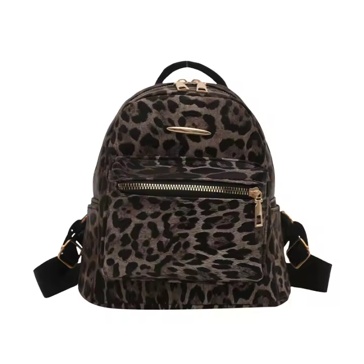 Estampado de leopardo, mochila, bolso de hombro, damas, moda, retro, popular, apariencia, ocio, nuevo estilo - 1