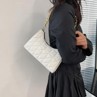 Bolso de hombro Hobo para mujer, bolso de cadena, a cuadros, de moda, avanzado, nueva tendencia - details 36