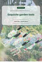 BIESUO nuevo juego de herramientas de jardín engrosado aleación de aluminio y magnesio pala pequeña rastrillo tijeras juego de jardín al aire libre - details 0