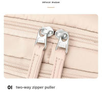 Mochila de gimnasio para laptop de 17 pulgadas 15.6 pulgadas para mujeres con almacenamiento múltiple compartimento recomendada para viajes y escolar hecho de nylon - details 10