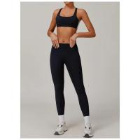 Sujetador deportivo de alto soporte con cuello en U y espalda en Y, ropa deportiva gruesa para mujer, Top deportivo - details 12