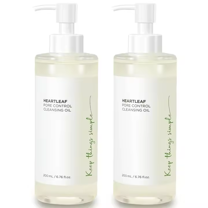 2025 Nuevo estilo COSMOO Limpiador de aceite de control de poros de limpieza profunda para la cara, aceite eliminador de puntos negros de maquillaje, cuidado coreano, todo tipo de piel - 200 ml × 2 - 1