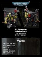 JOYTOY 40k 1/18 figuras de acción Anime 12CM Ork Kommandos Nob Nazbog Ragrob Snarit Rotbilge Balrukk juguete de modelo de colección - details 3