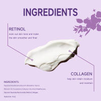 Crema facial de colágeno Retinol antienvejecimiento suaviza el estado de la piel mejora la elasticidad de la piel hidrata la piel hidratación profunda - details 3