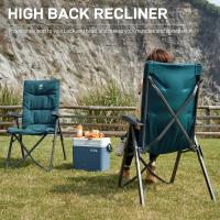 Silla de Camping Plegable Capacidad de 150 kg Respaldo Alto tamaño pequeño Plegable Silla de jardín Acolchada de Lujo con 4 Posiciones, Silla de Pesca Ajustable para balcón - details 33