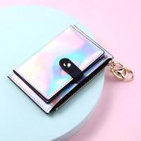 Cartera de mujer con cremallera billetera láser de moda monedero de cuero mini bolsa de tarjetas dangerous goods normales - details 13