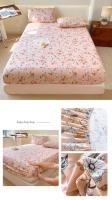Bonenjoy-sábana ajustable de estilo Floral, ropa de cama suave, transpirable, protectores de colchón, fundas de cama para el hogar (sin funda de almohada) - details 4