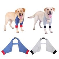 Práctica funda de recuperación para perros transpirable, envoltura de codo suave de algodón para cachorros, Protector de codo ajustable antilamer para perros, pata delantera - details 10