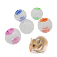 Pelota de plástico transparente para correr para hámster, juguete de ejercicio para entrenamiento de ratas gerbiles, ratones pequeños para roedores, 1 unidad - details 0