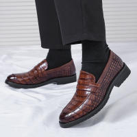 Zapatos Lefu para hombre, calzado sencillo y versátil con relieve sonriente, moda británica de negocios, talla grande - details 16