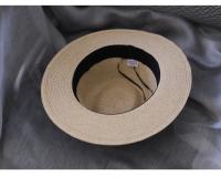 Sombrero de paja de forma suave de Panamá Natural para mujer/hombre, gorra de sol de playa de ala ancha, protección UV, regalo de cumpleaños Fedora, novedad de diseñador - details 13