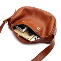 Bolso de hombro de piel auténtica para mujer, bandolera de piel de vaca con media luna, marca de lujo a la moda, 100% - details 17