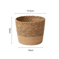 Cesta de maceta tejida Natural, maceta multifuncional para jardín, sala de estar, dormitorio, balcón - details 6