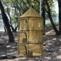 Perchero Plegable de 4 Capas para Secar al Aire Libre Organizador de Camping - details 1