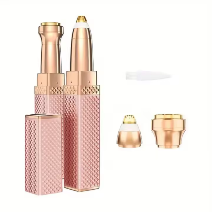 1pc Recargable Afeitadora De Cejas Y Cabello Con Luz LED Elimina Pelo Fino Y Dolorosamente Piel Facial Labios Y Cejas - 1