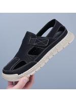 2025 sandalias hombre verano transpirable Baotou agujero zapatos hueco suave fondo deportes conducción playa vadeo sandalias - details 5