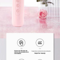 Cepillo de Limpieza Facial de Silicona Resistente al Agua Masajeador Ultrasónico de Belleza para Todos los Tipos de Piel Herramienta de Cuidado de la Piel Eléctrico Compressa Caliente - details 5