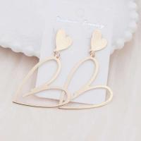 Pendientes colgantes en forma de corazón de amor de doble capa para mujer, joyería bohemia para las orejas, nueva moda 2024 - details 11