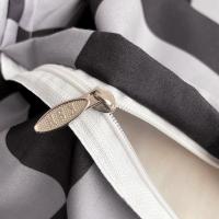 Juego de funda nórdica a cuadros negra y gris, ropa de cama Reversible con rejilla geométrica, funda de edredón suave para niños, adolescentes y adultos, decoración de dormitorio - details 16