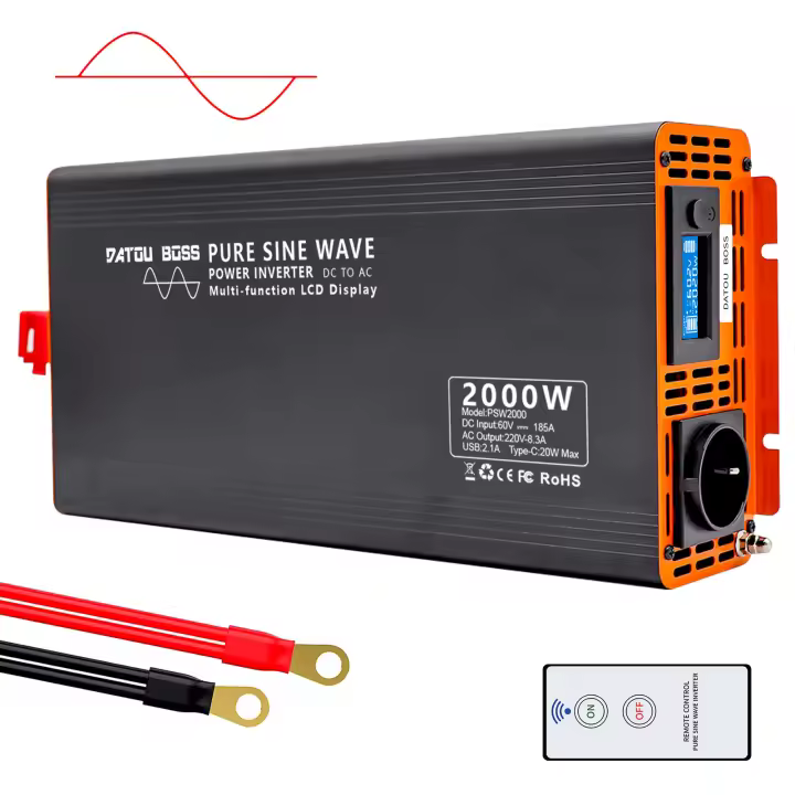 Inversor DATOUBOSS de Alta Eficiencia 2000 W/4000 W Voltaje DC a AC Onda Senoidal Pura - 1