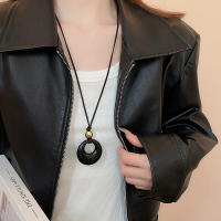 Collar Retro para mujer, nuevo nicho coreano, cadena de suéter, moda, otoño e invierno, versátil, collar de sentido premium - details 6