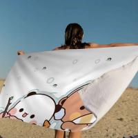 Bubu y Dudu linda playa de dibujos animados para niños baño personalizado piscina vacaciones Picnic toalla fiesta regalo - details 8