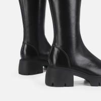 Nuevas Botas Altas De Punta Redonda Con Suela Gruesa Y Tacón Grueso Para Mujer, Botas Vaqueras Occidentales Para Mujer. - details 6
