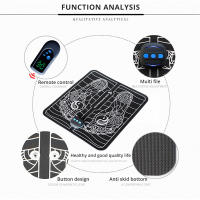 Alfombrilla EMS para pies con controlador, masaje de Estimulación Muscular Eléctrica, relajación de las piernas, mejora la circulación sanguínea, alivia el dolor - details 8